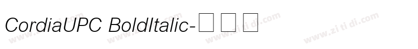 CordiaUPC BoldItalic字体转换